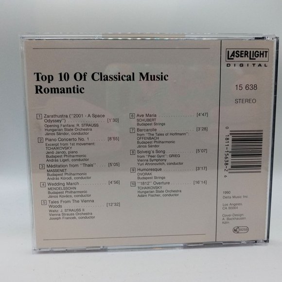 Top 10 Classical Music CD Romantic Wedding March Vintage Romance - Picture 3 of 3